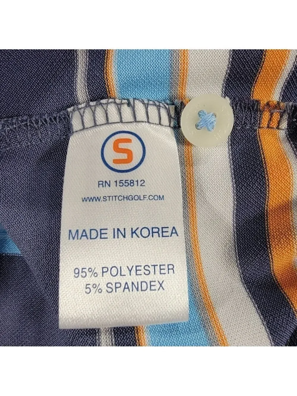Stitch Golf Performance Stretch Pique Polo Shirt Mens Medium TPC Rivers Bend